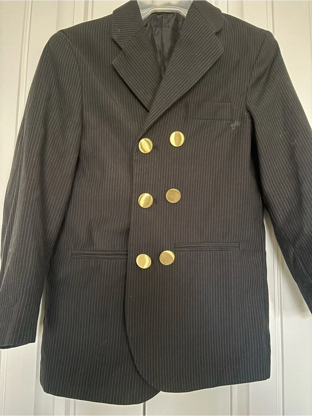 Van Heusen Black Pinstripe Blazer Liner with Label